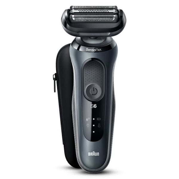 Rakapparat - BRAUN - Serie 6 61-N1000s - 50 min batteritid - Elegant svart - SensoFlex