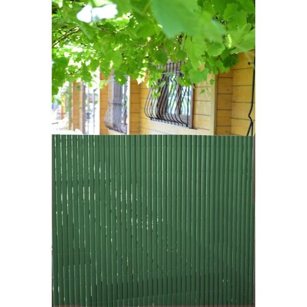 IDEAL GARDEN PVC canisse - Double Face 10 mm - 1 x 3 m - Green