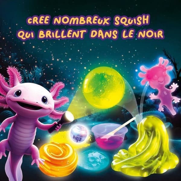 Fluorescerande varelser - Vetenskapskit - SLUMI SCIENCE - Fluorescerande komponenter, ljusexperiment