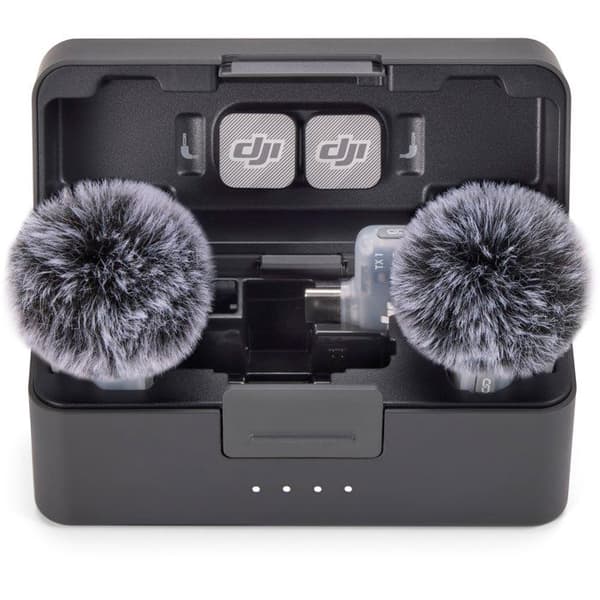 Trådlös mikrofon - DJI - Mic Mini 2 - 2 TX - 1 RX mobil - Laddningsfodral