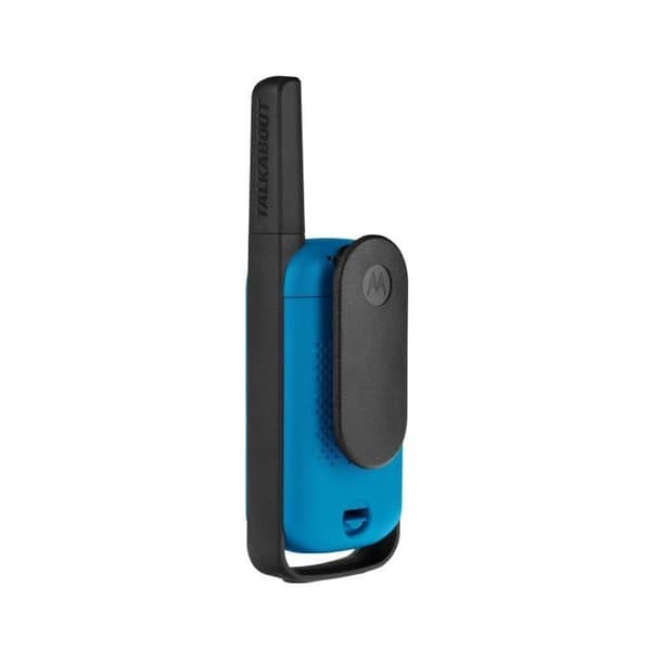 Motorola Walkie Talkie - 2 st - Blå - Räckvidd 8 km - Handsfree - Effekt 500 mW