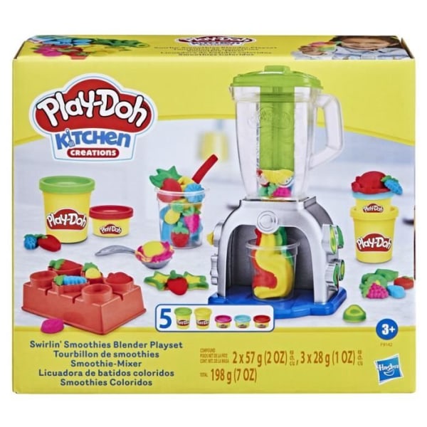 Play-Doh, Smoothie Swirl, låtsasköksleksak med modelllera, kreativa hobbyer för barn från 3 år och uppåt