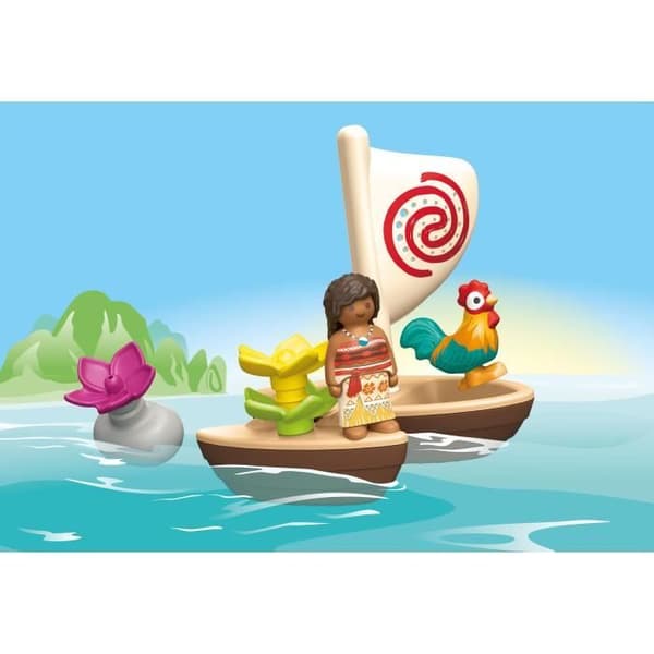 PLAYMOBIL Junior 71459 Moana och segelbåt, Disney, 12 månader