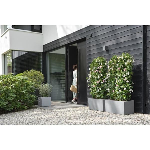 Elho Vivo Next Square 30 Blomlåda - Grå - Ø 30 x H 29 cm - inomhus/utomhus - 100% återvunnet