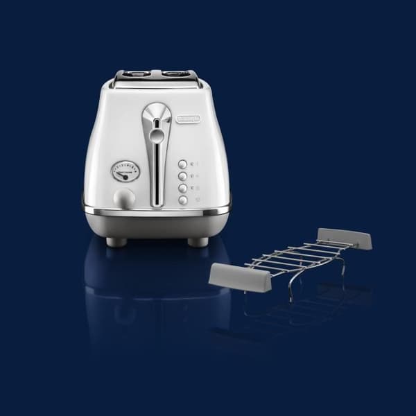 Brödrost - DELONGHI - CTOC2103.W - 900 W - 2 platser - Vit