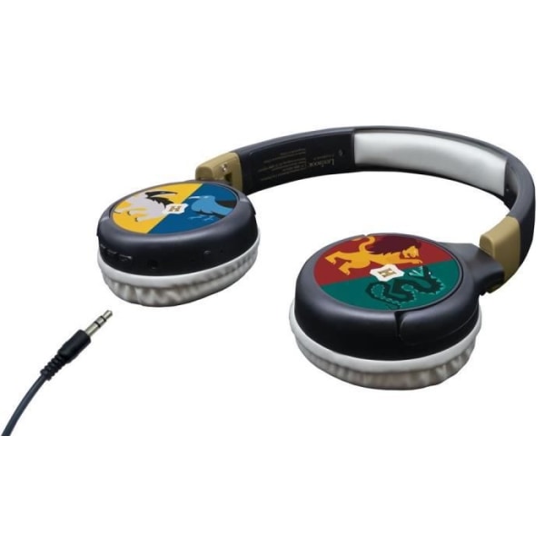 HARRY POTTER - 2 i 1 Bluetooth-hörlurar - Bekväma och hopfällbara trådbundna för barn med ljudbegränsning