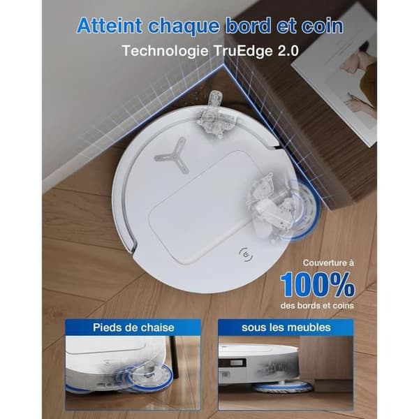 ECOVACS DEEBOT T50 OMNI Gen2 robotdammsugare & golvmopp med OMNI-station, vit vit one size