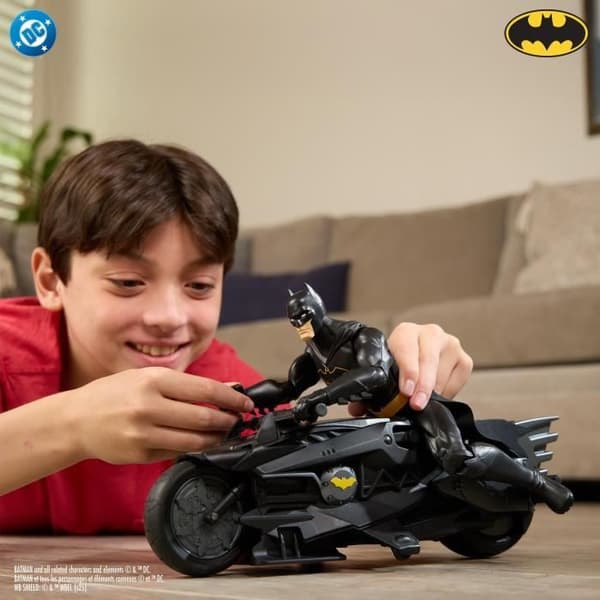 RC Batmotorcykel + Batman-paket - 30 cm figur - Batman