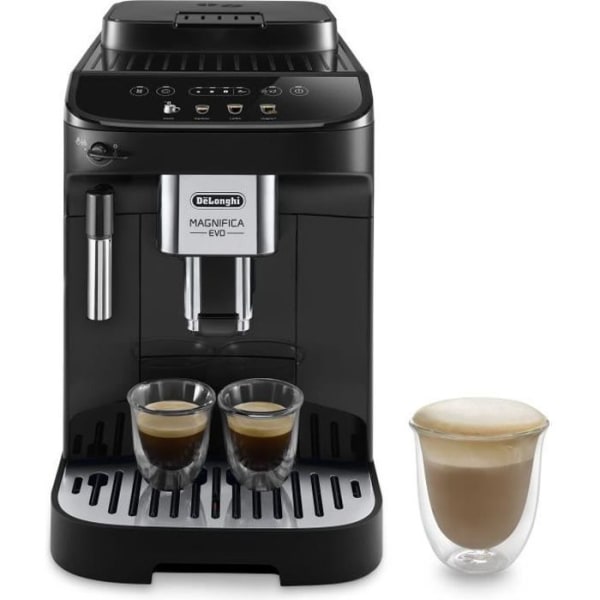DELONGHI ECAM290.22.B - Magnifica Evo Espresso Crusher kaffemaskin - 1450W - 3 drinkar - 1,8L - 250g bönor