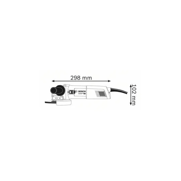 Bosch Professional GWX 14-125 Vinkelkvarn + DD C