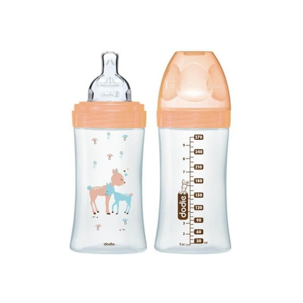 DODIE - Sensation + flaskuppsättning - glas (1 flaska 150 ml - 2 flaskor 270 ml - 1 napp 0-2 månader)