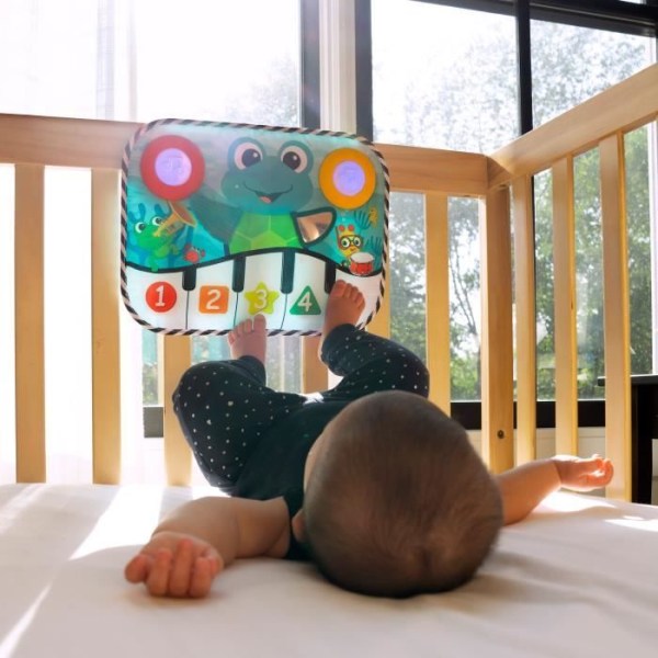 BABY EINSTEIN Musical Baby Toy, Ocean Explorers Neptune the Turtle Keyboard, Discovery Nummer, Former och Färger, 3