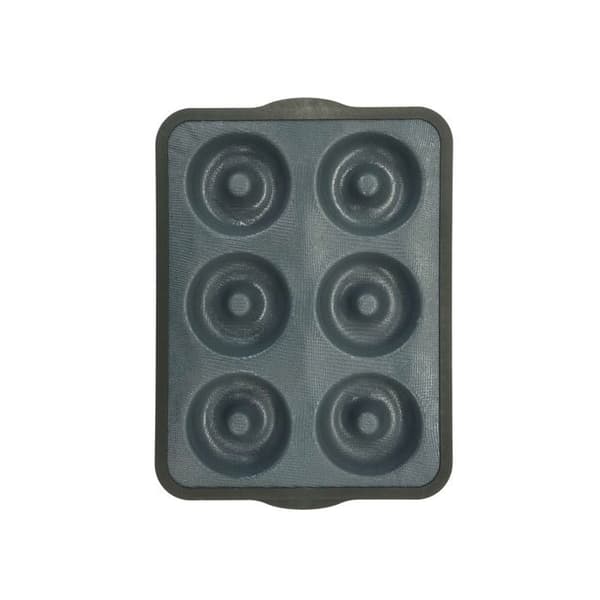 6-munkform - ZENKER - 36 x 26 cm - Glasfibersilikon - Svart