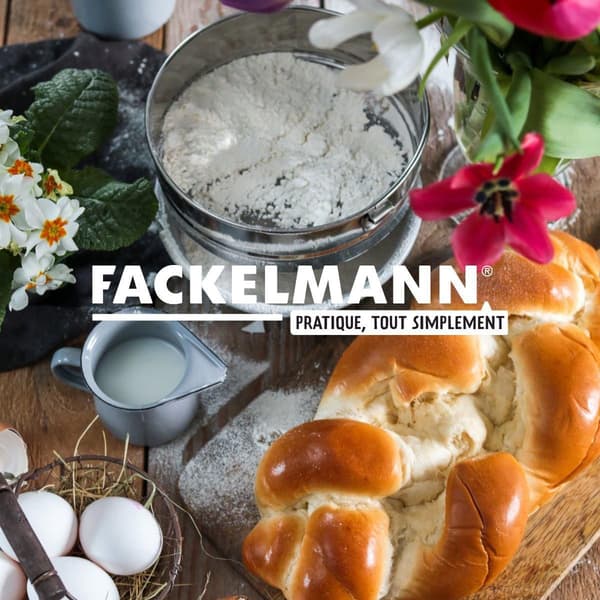 Set med 2 extra fina kökssiktar i rostfritt stål - FACKELMANN - Basic - 18 cm