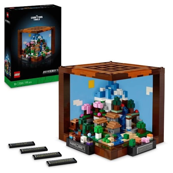 LEGO Minecraft 21265 Arbetsbänken - Bygg- och utforskningsset - Present för vuxna