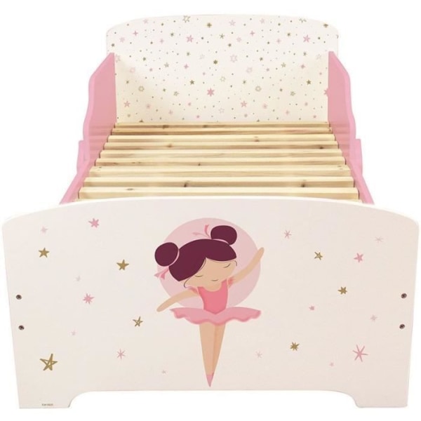 Säng med Slated Box Spring - Ballerina Dancer - Fun House - 140 x 70 cm