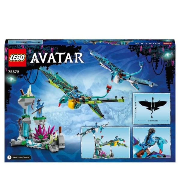 LEGO Avatar 75572 Jake &amp; Neytiris första Banshee-flyg, Pandora Toy, med djur