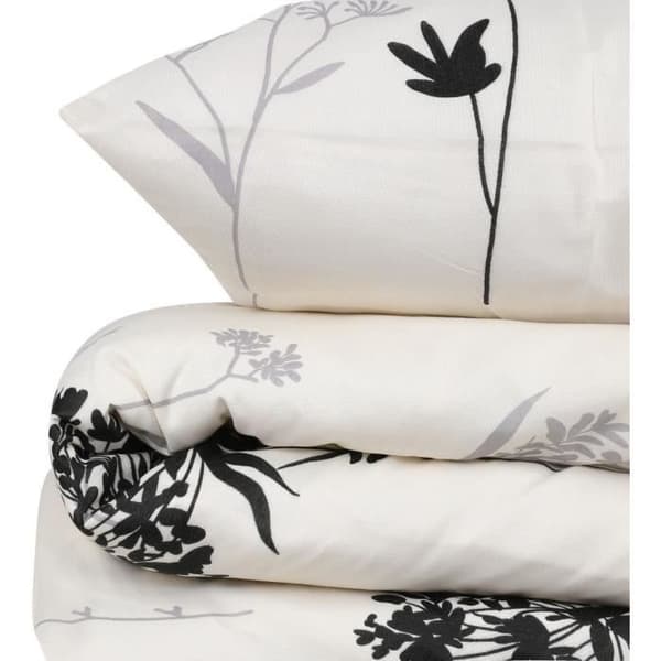 Bäddset - 1 påslakan 220 x 240 cm + 2 örngott 60 x 60 cm - 65% bomull, 35% polyester - Beige