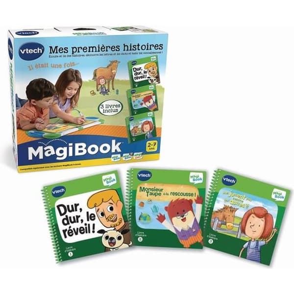 VTECH - 488805 - Magibook - Förpackning med 3 historieböcker