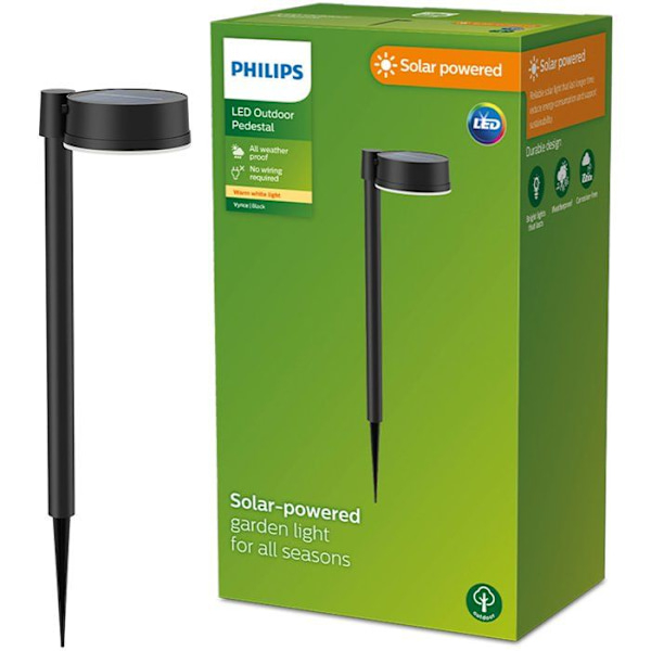Utomhuspollare - PHILIPS - Vynce - Rundstiftsmontering - Svart
