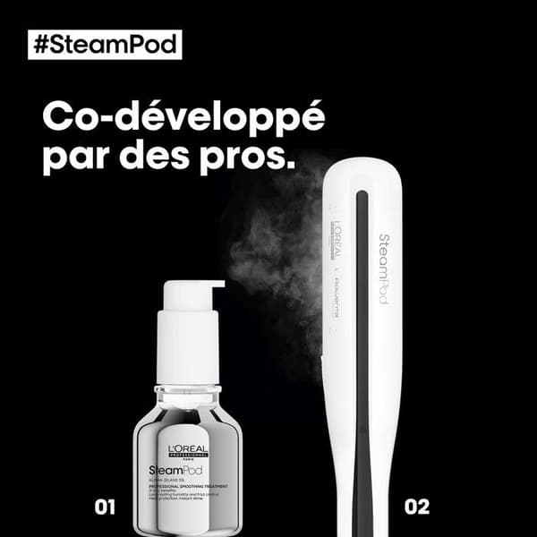 Steampod 3-pack - L'ORÉAL PROFESSIONNEL - Professionell ångplattång + Absolut Repair Molecular Bi-Phase Oil