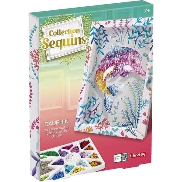 Skapande spel - LANSAY - 20326 - Sequins Dolphin Collection