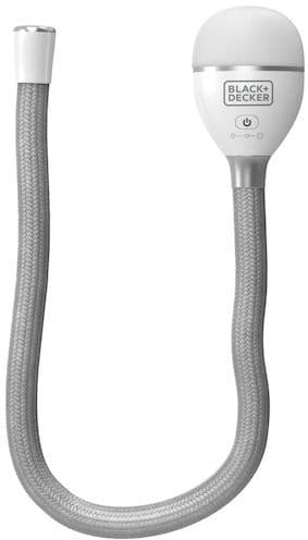 2-i-1 ormlampa - BLACK&DECKER - BDCFSL01-XJ - 3,5V - 150/50-500 lumen - Flexibelt hölje