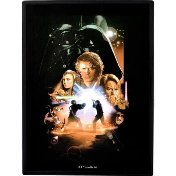 Figur - FANDROP x STAR WARS - Obi-Wan vs Anakin - Display med kultscen + miniaffisch - 18 cm