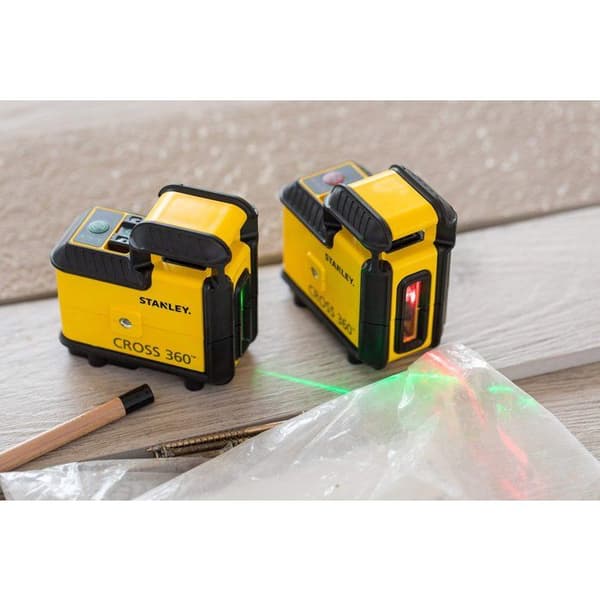 360° lasernivåkit + stativ - STANLEY - STHT77640-1 - Röd