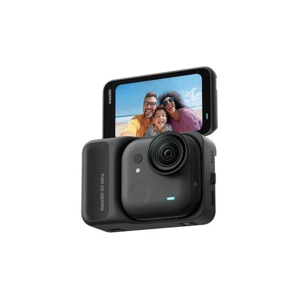 Insta360 GO Ultra Creator Bundle Svart actionkamera 4K60, 2.5” frontskärm, magnetfäste, Wi‑Fi/Bluetooth 5.4 Svart