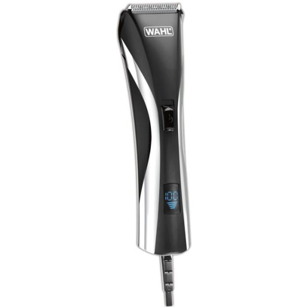WAHL hår / skäggtrimmer 9600 hår &amp; skägg LCD 09697-1016 - uppladdningsbar och sladdad mångsidig trimmer med laddningsindikator