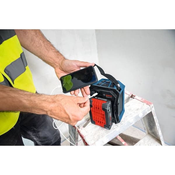 BOSCH PROFESSIONAL Bluetooth-högtalare - GPB 18V-1 C - 18V - Batteriskydd, batteri och laddare ingår ej