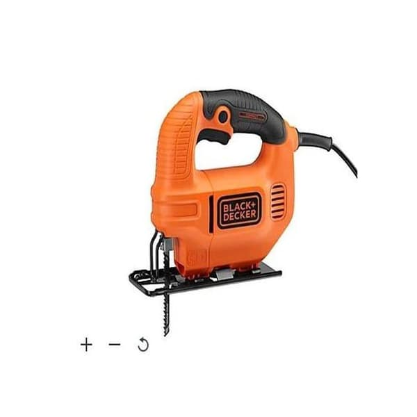 Sticksåg - BLACK+DECKER - BES410K - 410W - Integrerad dammfläkt - U-format blad för trä
