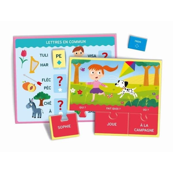 Clementoni - Lässpel box set - Förenings- och igenkänningsspel - Från 4 år