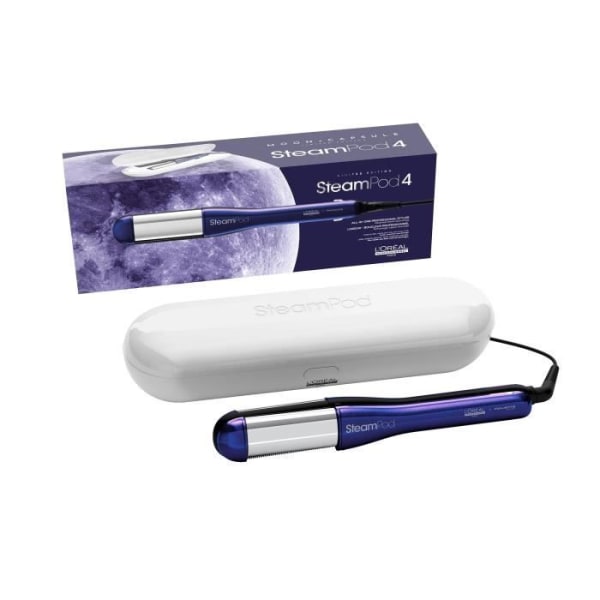 Steampod 4.0 Limited Edition Moon Capsule - Steam Straightener-Curler - Hög motståndskraftig keramisk platta - L'Oréal Professionnel P