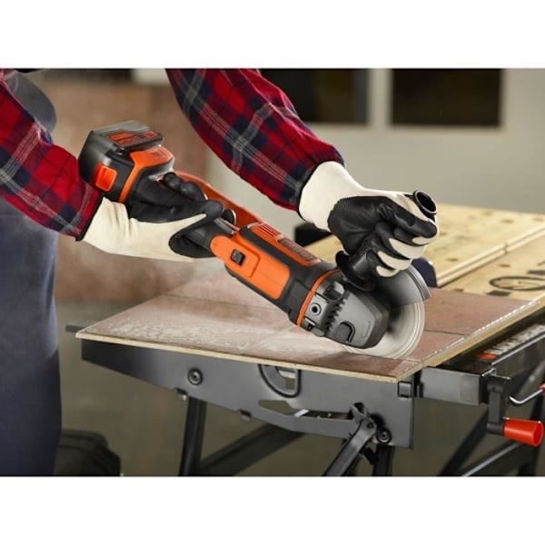 Sladdlös kvarn - BLACK & DECKER - BCG720M1A5-QW - 18 V + 5 skivor + 1 4 Ah batteri
