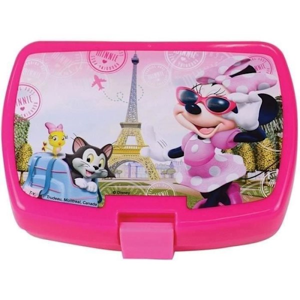 Disney Minnie servisset - FUN HOUSE - 006377 - Glas, djup tallrik, platt tallrik, flaska, snackbox och bestick