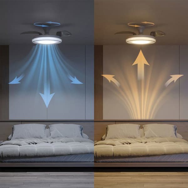 Takfläkt - Philips - Bliss - Utdragbara blad - Diameter 106 cm - Vit - Integrerad LED + fjärrkontroll