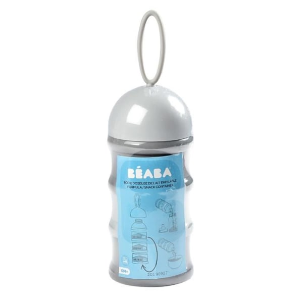 BEABA stapelbar mjölkdispenserbox (ljus / mörk dimma)