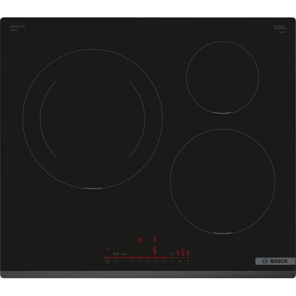 BOSCH induktionshäll - 3 brännare - L59 x D52 cm - PIJ631HB1E