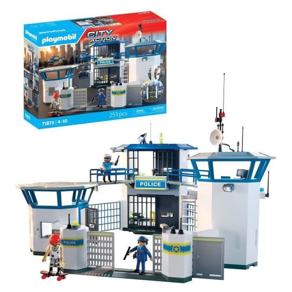 Playmobil 71873 Poliscentral, Poliser, Stadsaction, 253 delar, Ålder 4+
