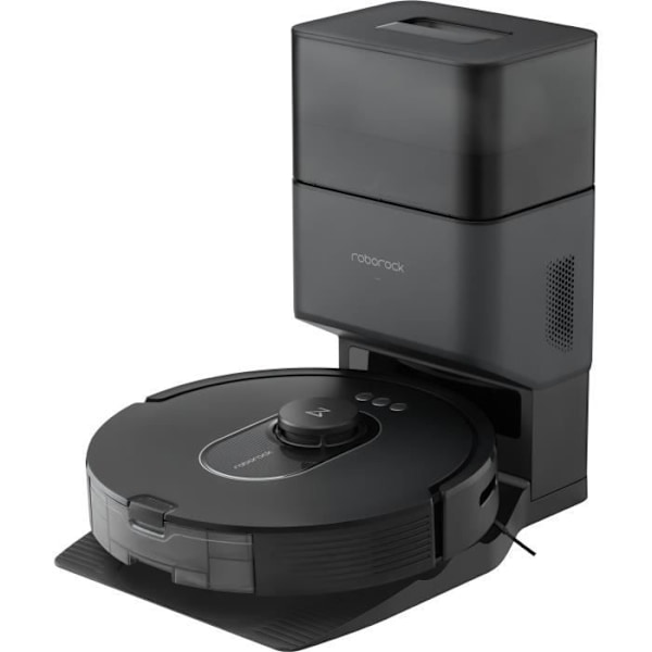 ROBOROCK Q5 MAX+ - Robotdammsugare med tömningsstation - Dubbel borste - 5500 Pa Power - PrecisSense LiDAR Navigation Svart