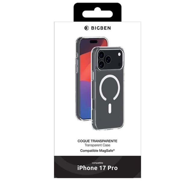 MagSafe-skal - iPhone17 Pro - Hybrid - Genomskinlig