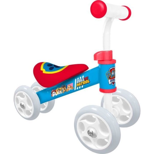 4-hjuls balanscykelhållare - PAW PATROL - PAT PATROUILLE - Min första Baby Walker balanscykel - Blå och Röd
