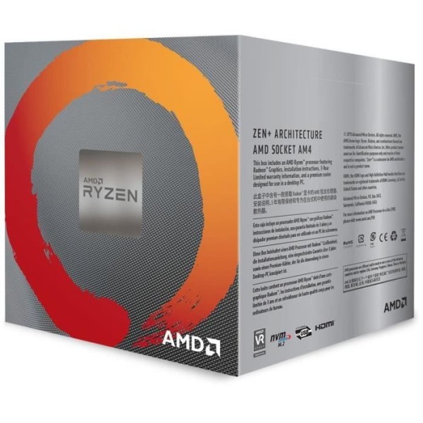 AMD Ryzen 5 3400G Wraith Spire-kylprocessor
