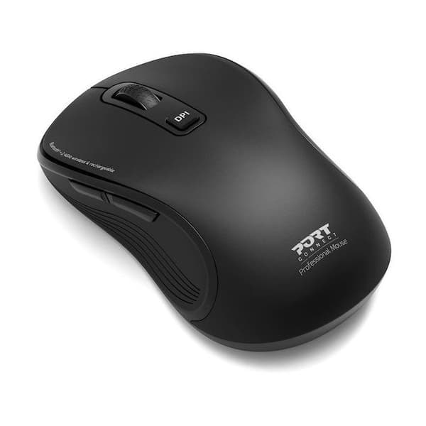 Trådlös mus - PORT Designs - 910010 - Bluetooth & 2.4 GHz - Essential - Svart