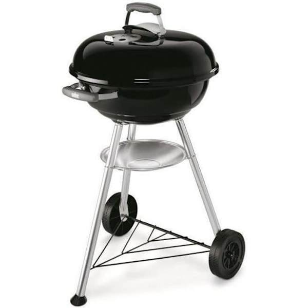 WEBER Compact Vattenkokare kolgrill Ø47 cm - Kromat stål - Svart