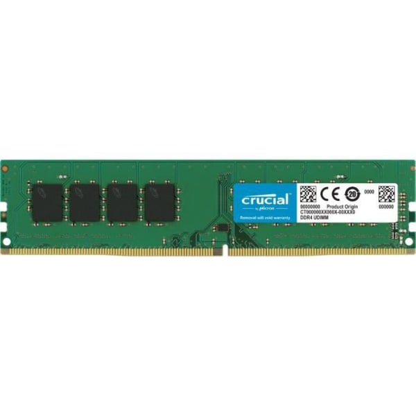 CRUCIAL PC-minne DDR4 PC19200 C17 UDIMM 2400MHZ 16384 1B