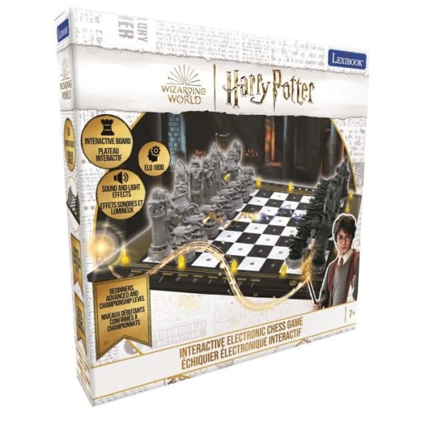Harry Potter - Electronic Chess - Touch Keyboard, Light and Sound Effects - 64 Svårighetsnivåer - Lexibook