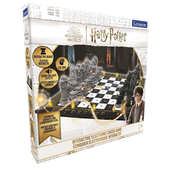 Harry Potter - Electronic Chess - Touch Keyboard, Light and Sound Effects - 64 Svårighetsnivåer - Lexibook